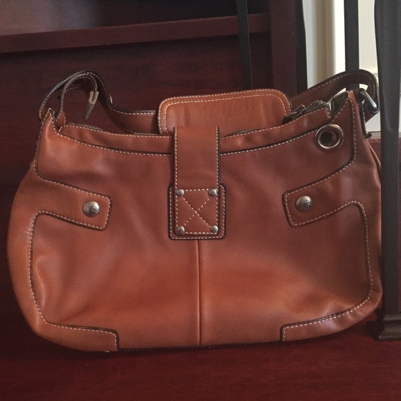 G-Star Purse -slim caramel leather & buckle detail - Picture 3 of 7